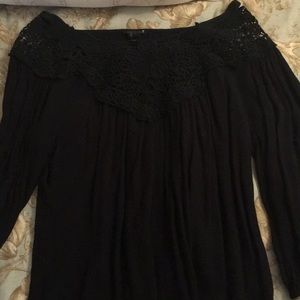 Black peasant top.